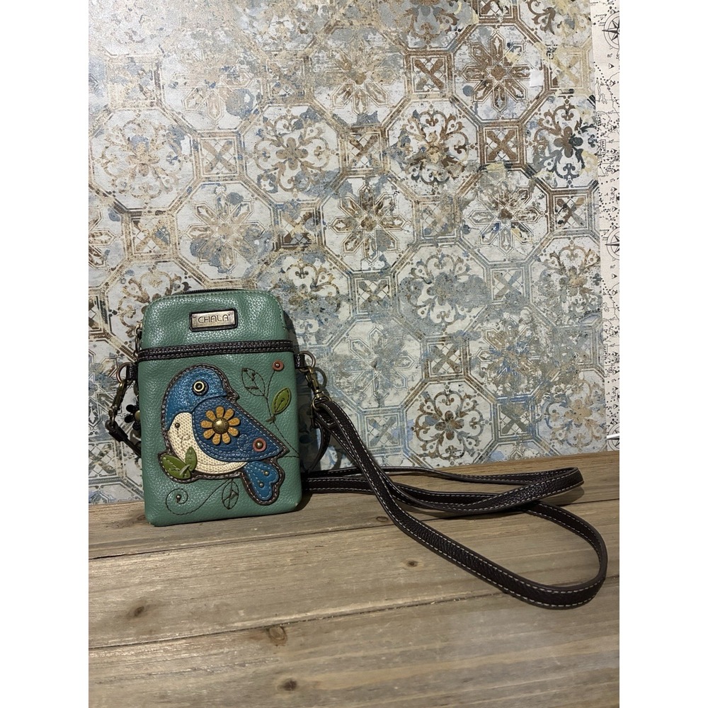 Chala Blue Bird Cellphone Crossbody
